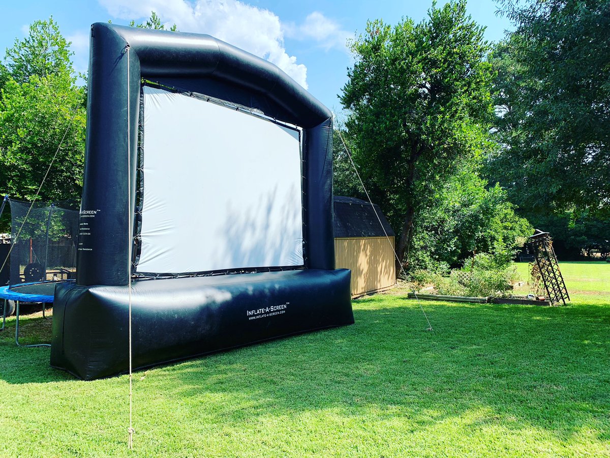Elizabe29150747's tweet photo. Our 20 ft high movie screen set up in Hawkins TX this weekend!🎉🥳🎥🎞 https://t.co/xpQgVZwH5W 903-331-5985 #inflatables #inflatablemoviescreen #hawkinstexas #gladewatertx #easttexas https://t.co/n0tNJiHQGz