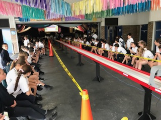 The REA Jaguar Primary School Challenge comes to BHPS. I wonder who will be the winners, Year 5 or Year 6? @DoE_STEM