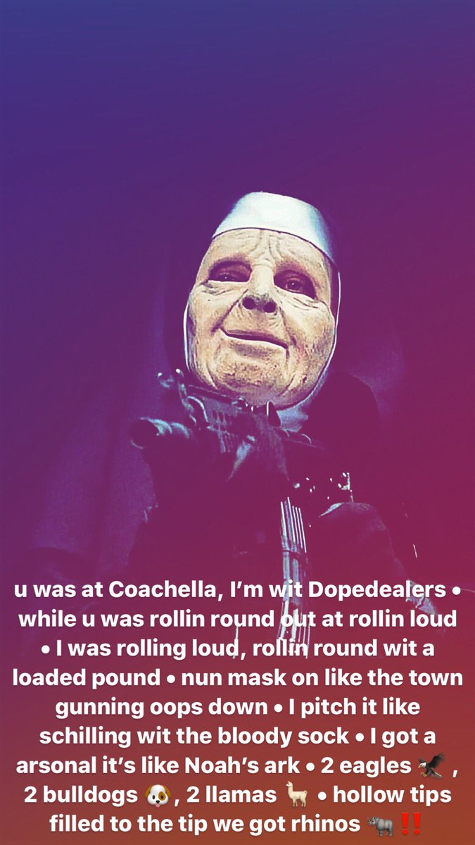 SmokeBulga's tweet photo. u was at Coachella, im wit dope dealers โข while u was rollin round out at rolling loud โข i was rolling loud, rolling round wit a loaded pound โข nun mask on like the town gunning opps down ๐๐ช #SoBoston https://t.co/2N63wMuU7u