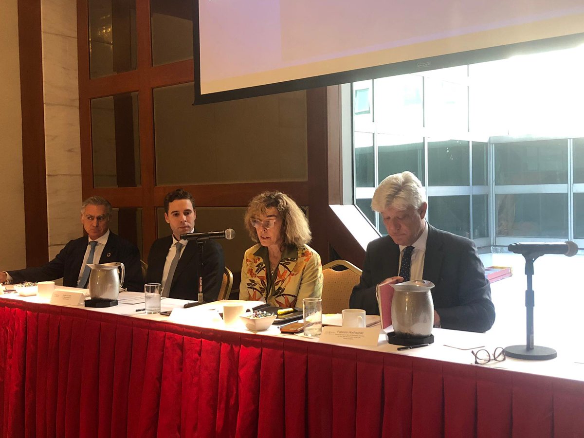 HochschildF's tweet photo. Congratulations to #USCIB for their fantastic conference on inclusive multilateralism, SDGs and business. I look to the private sector to help us build synergies and rejuvenate global cooperation to address today's and tomorrow's challenges. https://t.co/7pk8yOuM9j