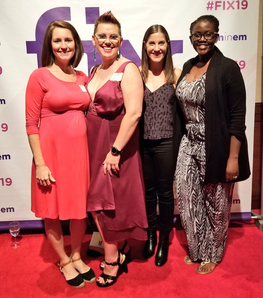 DrKittyKat's tweet photo. The ladies of @GWEMultrasound (sans Dr. Frasure) and representing @GWEMresidency & @gwemfem sans Drs. Clancy, Powell, Douglass and Manfredi #GWstrong #gwsmhs #FIX19 https://t.co/zOS4zgEc5D