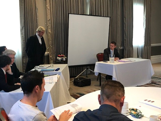 cobden_house's tweet photo. Cobden House Chambers and @DWF_Insurance provide a mock trial to Admiral Insurance. A huge thanks to James Stevens, Lauren France and Ben Harper for arranging the day! @InjuryBarrister @ben_bright2 https://t.co/ZNUW2vqFiF