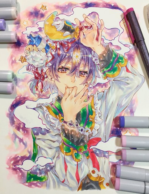 水瀬様 コピック⭐︎水彩⭐︎漫画⭐︎ヴィフアール水彩紙