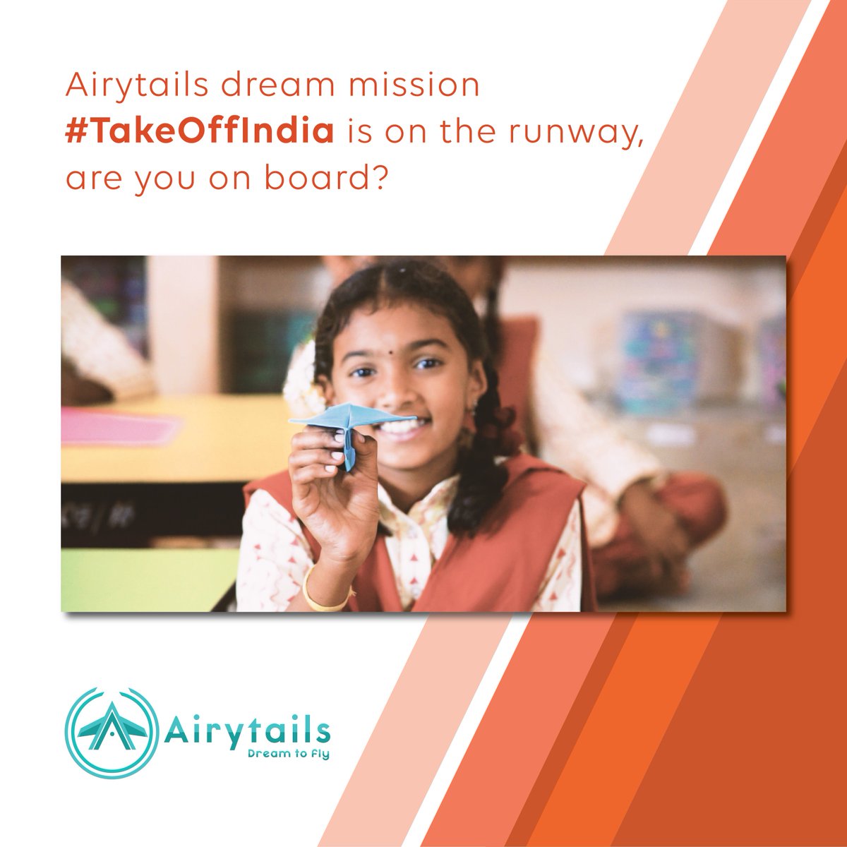 ankitpatel_bb's tweet photo. RT Airytails "We at Airytails are extremely excited today to launch our first-ever mission to reach out and train 403 children from rural India on aerospace and aviation.
#airytails #TakeOffIndia #ruralindia #aerospace #startupindia
To read more … https://t.co/CUKpnOrGnM"