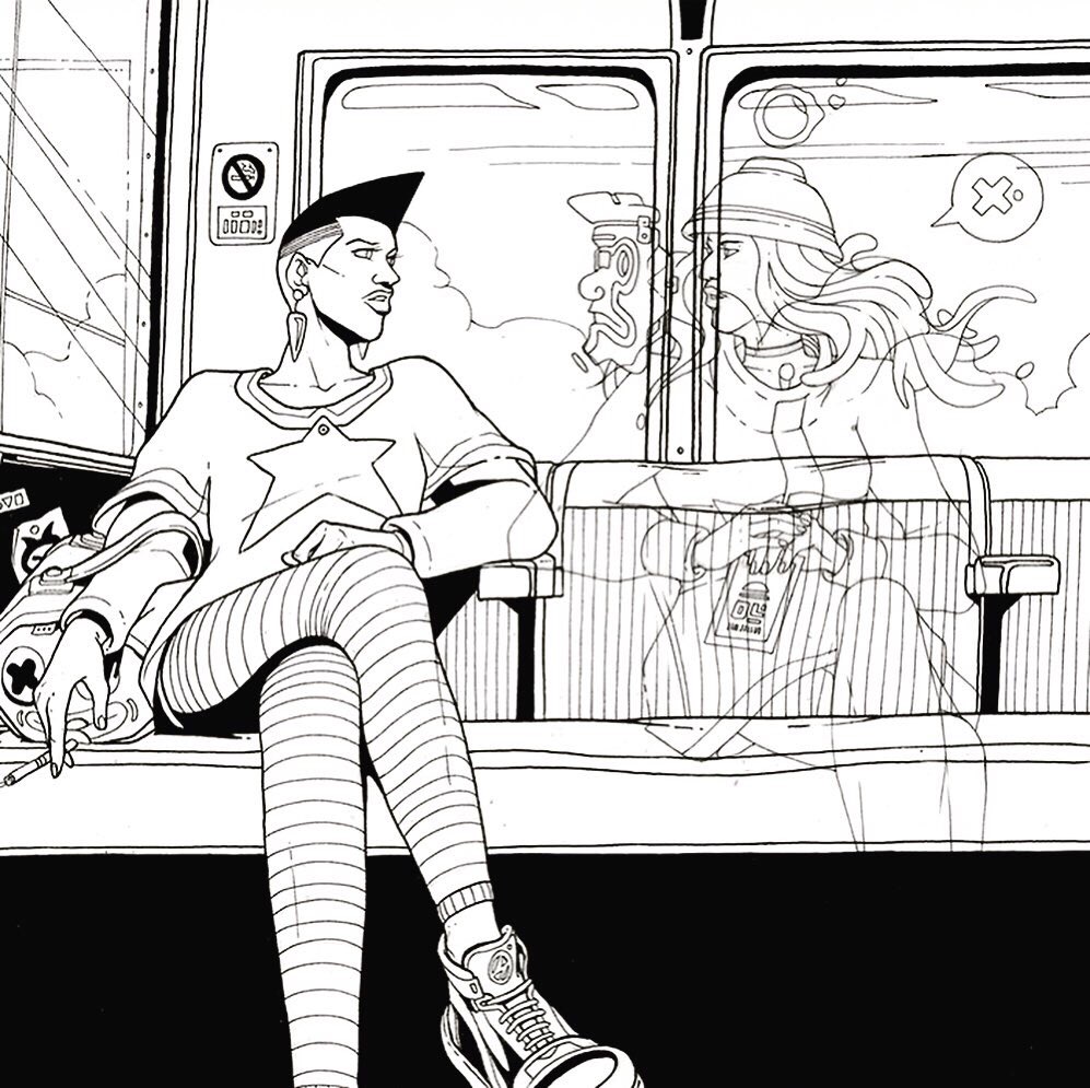 Some pieces featured in my MONO Art Book. The book documents a collection of traditional, B&amp;W ink drawings with over 100 pages of carefully selected works from 2012-2019. Also inside is an exclusive, A5 art print. Pre-orders close 5th October 2019 https://t.co/6U2BDAx9cW 