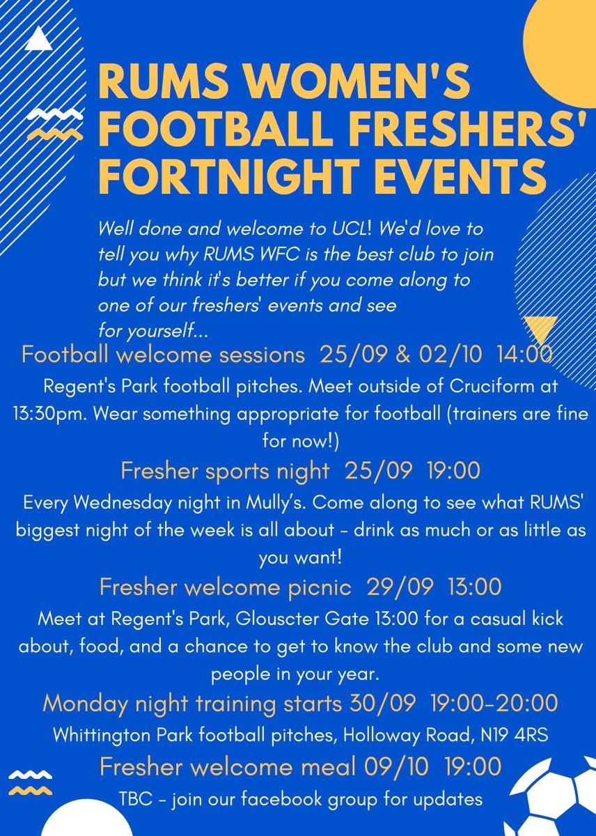 One week to go until we welcome another group of freshers to UCL medical school

Here's a preview of some of the events you have to look forward to in the coming weeks...
