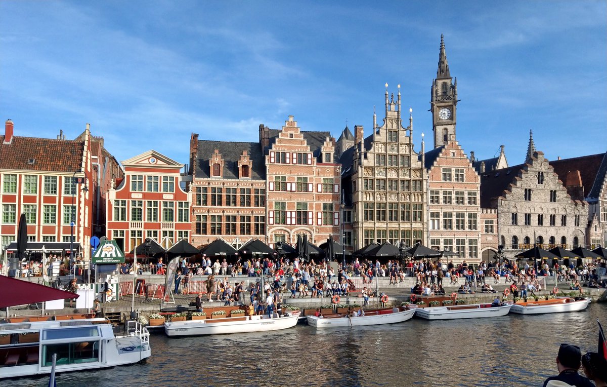 ProfArleneHH's tweet photo. Rhetoric in Society #RiS7 @ugent benefitted from wonderful autumn sunshine. What a treat to walk around #Ghent after spending two days sharing new #research into #rhetoric, #communication, #citizenship & @education. Thankyou, @Eurostar, for making the journey swift and easy. https://t.co/GA7lgzi1yp