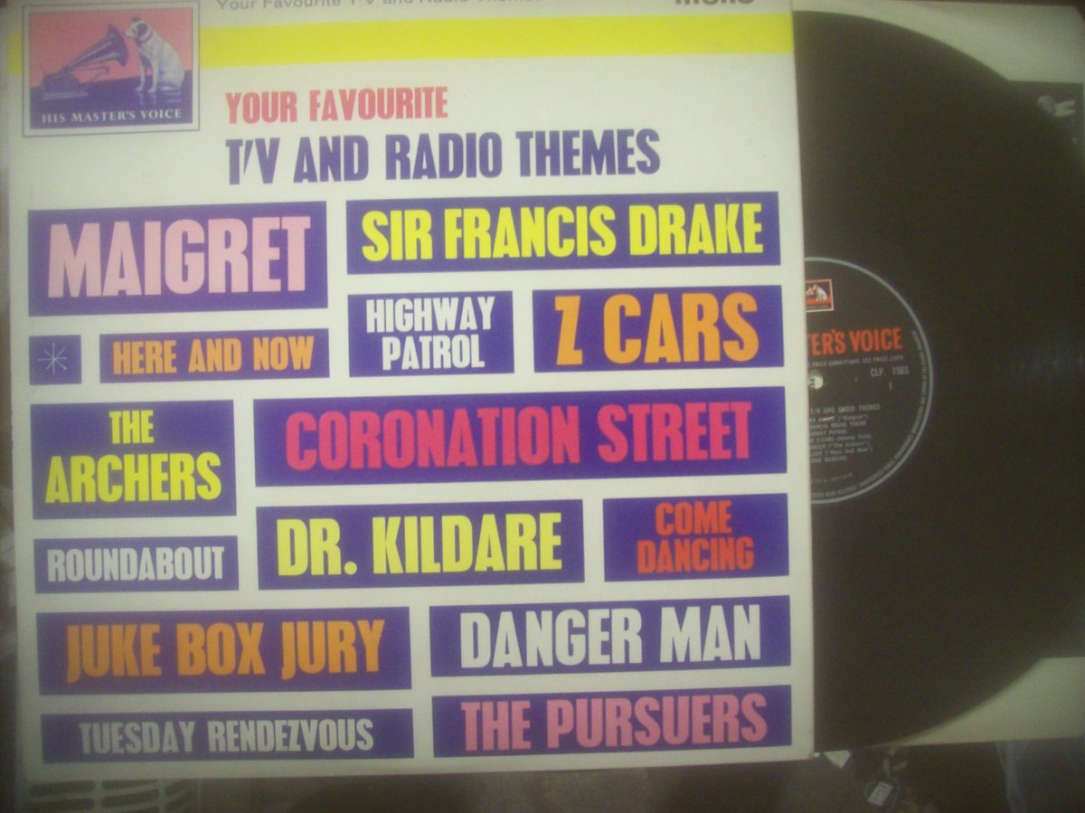 Dukenfield's tweet photo. #NowPlaying 

Various – Your Favourite T/V And Radio Themes 
(UK HMV Records #vinyl LP 1962)

#sixties #pop #TV #themes #jetset  #GeoffLove #JoeLoss #JohnBarry #EddieCalvert  etc. 

https://t.co/yGkEJMiHao https://t.co/dzuAqQiz0Y
