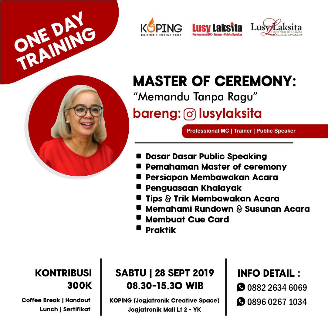 LL_BSPIC's tweet photo. Halo teman teman .. One Day Training hadir lagi .. Kali ini materinya Master of Ceremony.. buat teman teman yang ingin gabung bisa kontak nomor narahubung yang tertera pada publikasi.. segera daftar ya #LusyLaksita #MasterofCeremony #OneDayTraining2019
 #ODT #PembawaAcara https://t.co/BaHQj2TWrj