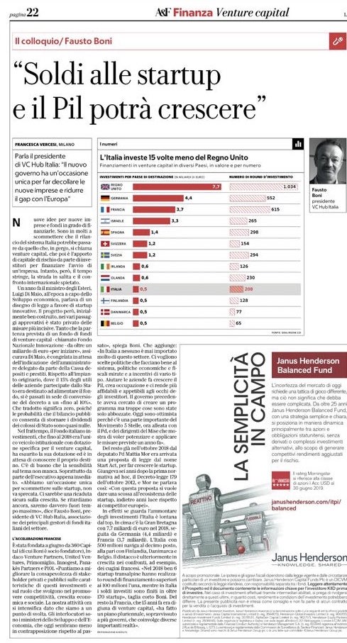 VC Hub Italia (@vc_hub) on Twitter photo Intervista a Fausto Boni, Presidente di <a href="/vc_hub/">VC Hub Italia</a> :”soldi alle startup e il PIL potrà crescere” Intervista a Fausto Boni, Presidente di <a href="/vc_hub/">VC Hub Italia</a> :”soldi alle startup e il PIL potrà crescere”
