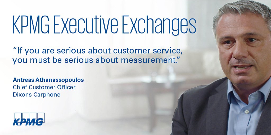 kpmguk's tweet image. Antreas Athanassopoulos, Chief Customer Office of @DixonsCarphone shares his views on making sure the right measurements are in place when talking about customer service. Find out more: ow.ly/GjT450wbbop 

#KPMGExecutiveExchanges #CustomerExperience #CEEreport