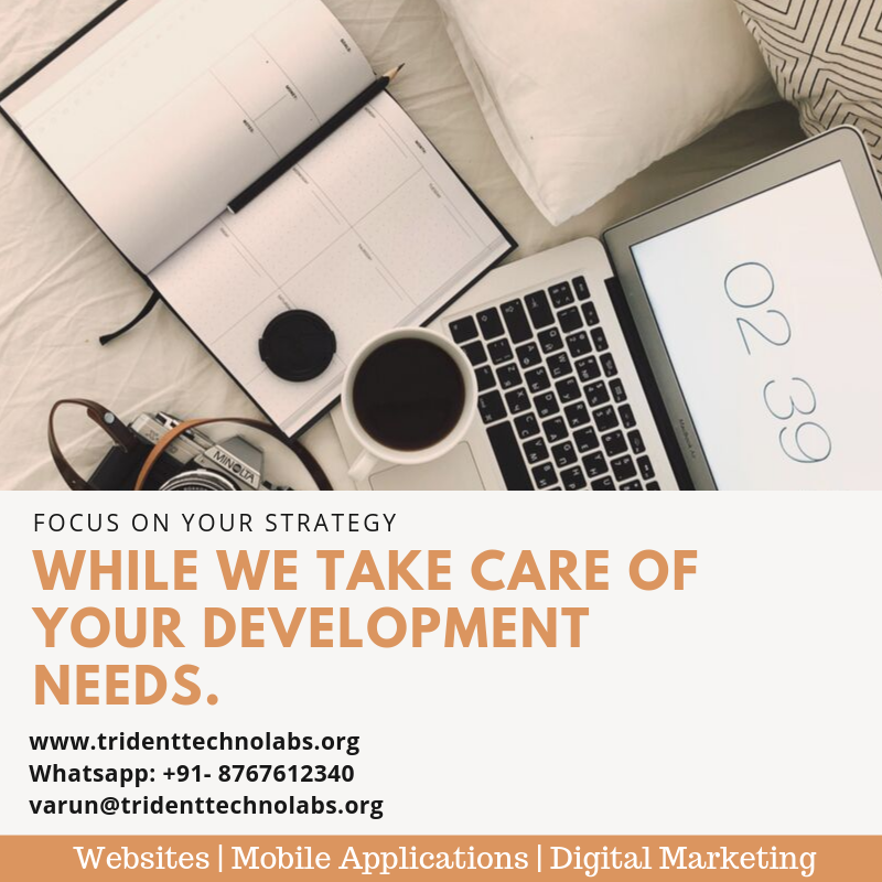 TridenTechnoLab's tweet photo. #Focus on your #strategy while we take care of your #development needs. #Connect with us today to get you #Ideas to working models. Be it #Websites or #mobileApps we are your go to #IT #Partner 
#mobileapplications #wordpress #Laravel #Android #iOS #Code #Agency #Freelance #India https://t.co/CEDRl4xcSp