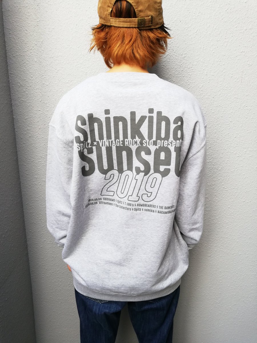 スピッツ 刺繍 新木場サンセット 2019 Tシャツ Lサイズ 新木場サンセット2019 イベントオフィシャルグッズ】 🌴先行通販