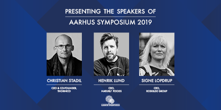 Aarhus Symposium (@aarhussymposium) on Twitter photo Presenting the final speakers of #ASYMP2019! We look forward to welcoming <a href="/ChristianStadil/">Christian Stadil</a> , CEO, Thornico, Henrik Lund, CEO, Naturli Foods, and Signe Lopdrup, CEO, Roskilde Festival on November 1. Find the full speaker line-up for ASYMP2019 here: bit.ly/ASSpeakers19 Presenting the final speakers of #ASYMP2019! We look forward to welcoming <a href="/ChristianStadil/">Christian Stadil</a> , CEO, Thornico, Henrik Lund, CEO, Naturli Foods, and Signe Lopdrup, CEO, Roskilde Festival on November 1. Find the full speaker line-up for ASYMP2019 here: bit.ly/ASSpeakers19