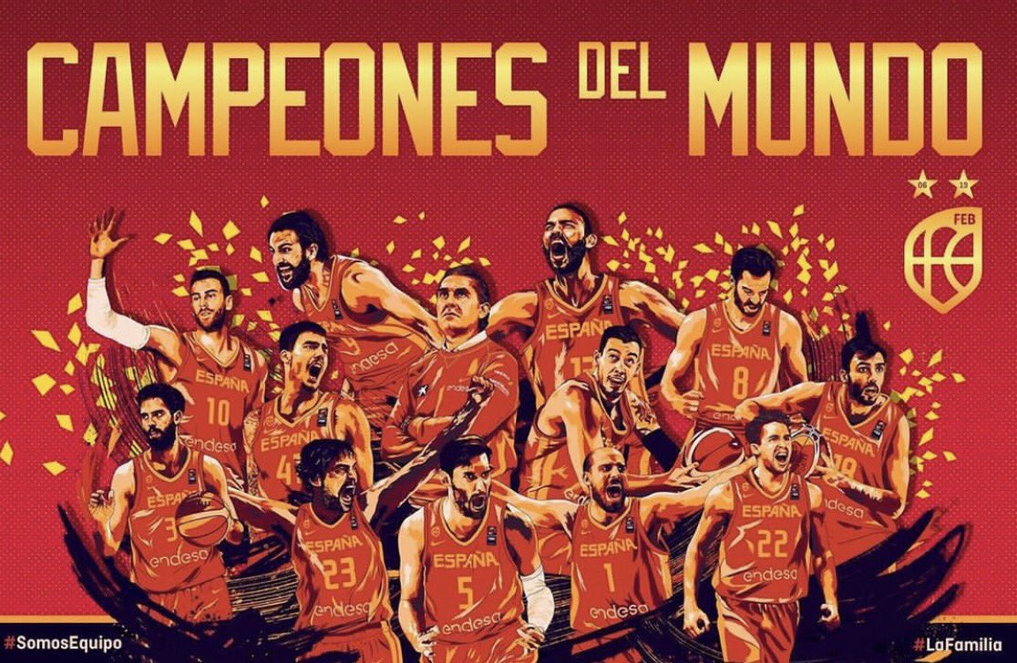 Han sido cinco días intensos, trepidantes, emocionantes. Cinco días en los que soñamos, sufrimos, disfrutamos. Gracias por tanto, sois muy grandes. Ahora a disfrutarlo y a saborearlo #LaFamiliaEsOro