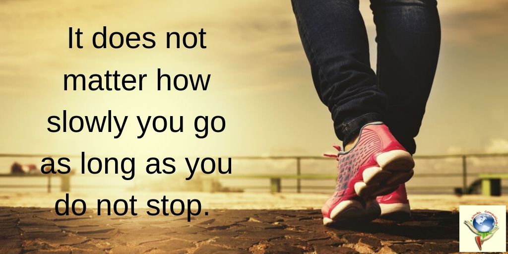 ShubhComputing's tweet image. It does not matter how slowly you go as long as you do not stop. - Confucius #MondayMorning #mondaythought