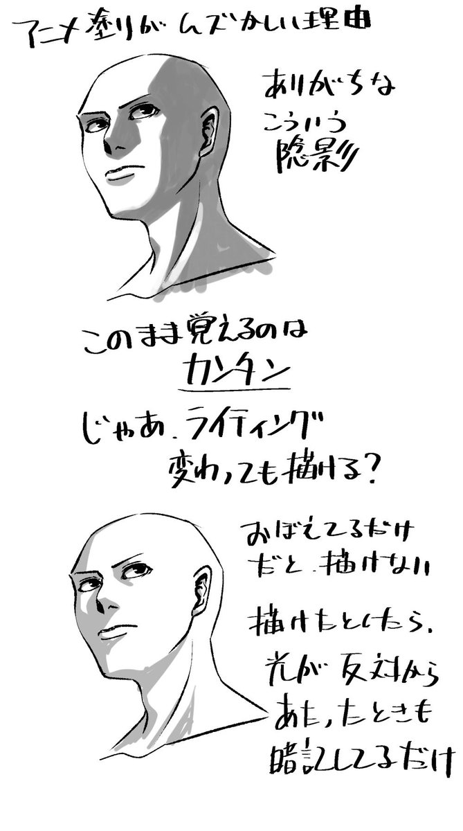 アニメ塗りが難しいと聞いてピンと来てない方もいるのではと思い、何が難しいかまとめてみました。アニメに使う技法なので素早く仕上げることができるわけですが、だからと言って簡単というわけではないという…。 