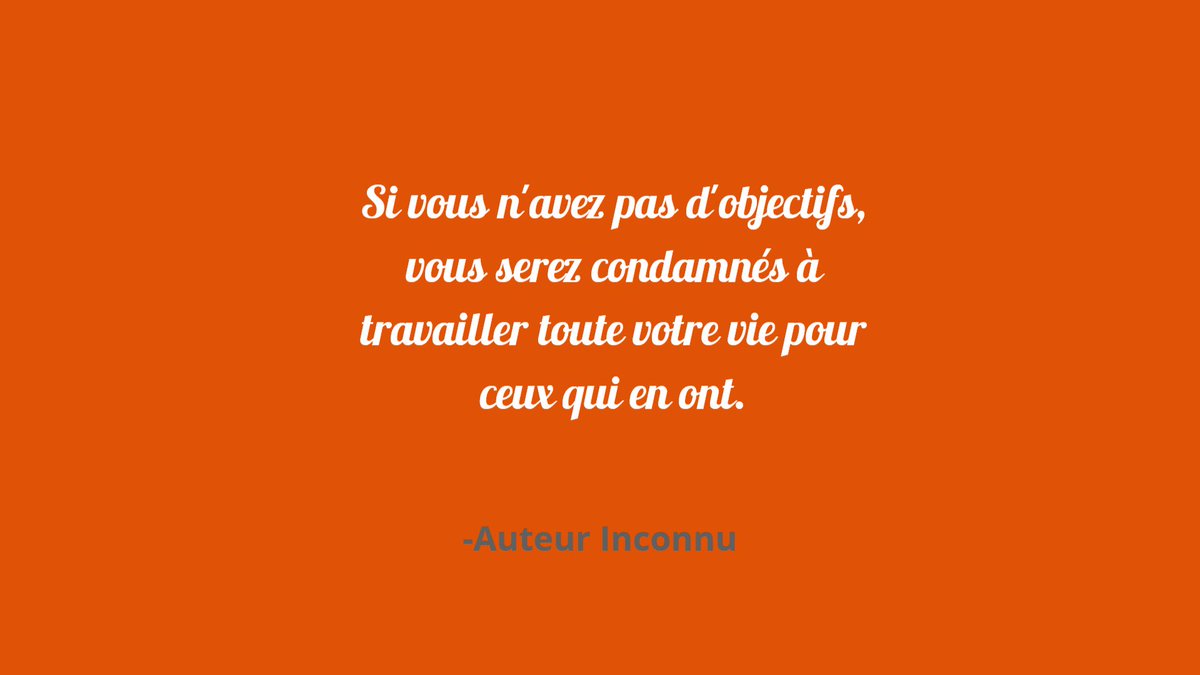 Il est très important de se fixer des objectifs pour avancer 😜
Bon début de semaine ! #Morningmotivation