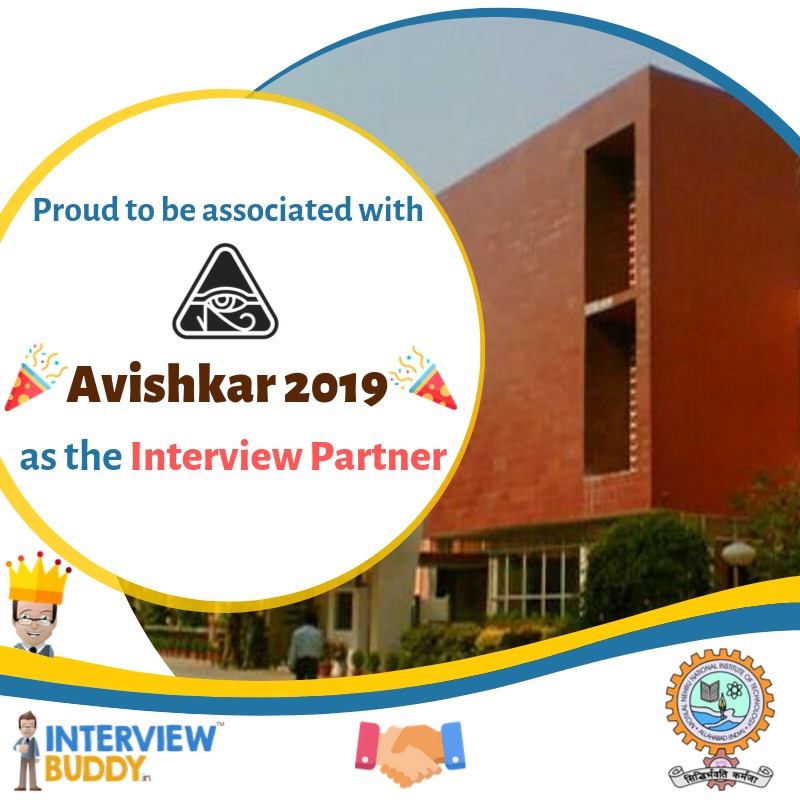 IntrvwBuddy's tweet photo. InterviewBuddy is delighted to be associated with NIT Allahabad as their Interview Partner at Avishkar 2019.
#mnit #nitallahabad #avishkar #gethired #hacktheinterview #InterviewBuddy #jobseekers #videointerview #practiceinterview https://t.co/0Zo9stqyTP
