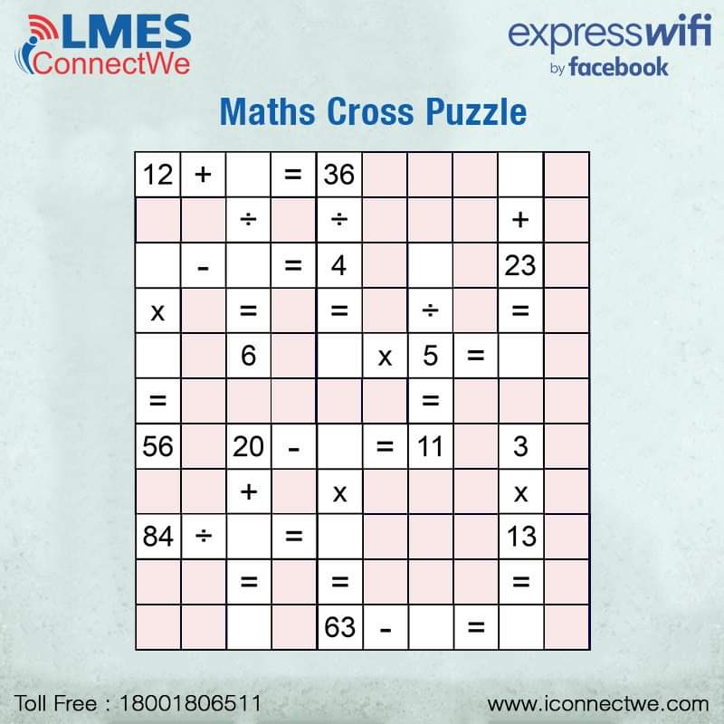 iConnectWe1's tweet photo. Feeling a little dizzy after the weekend?
We are here with an amazing #MathsCrossPuzzles with brains #IConnectWe Challenge.
Solve the puzzle and share your answers in the comments.
#MondayMotivation #Riddle #MathsTrivia #crossword #mathscrossword https://t.co/Z0KEzr9IAJ