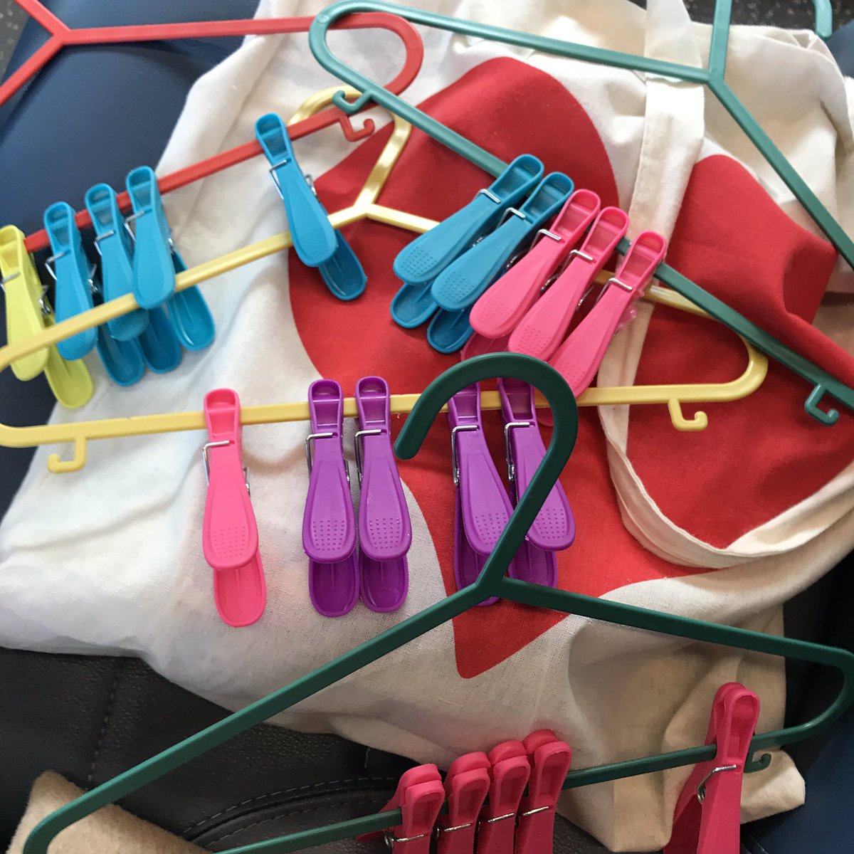 CBearWilliams's tweet photo. Day 15: Preparing #numberbond #activities this morning. Excited to utilise the coat hangers and pegs in the classroom! #teachfirst #teachfirstne #traineeteacher https://t.co/H3PkYxbiJj
