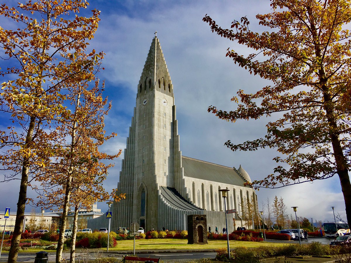 MSU_Architect's tweet image. Hallgrimskirkja church, Reykjavík, Iceland. Designed to represent the volcanic basalt found here in Iceland.