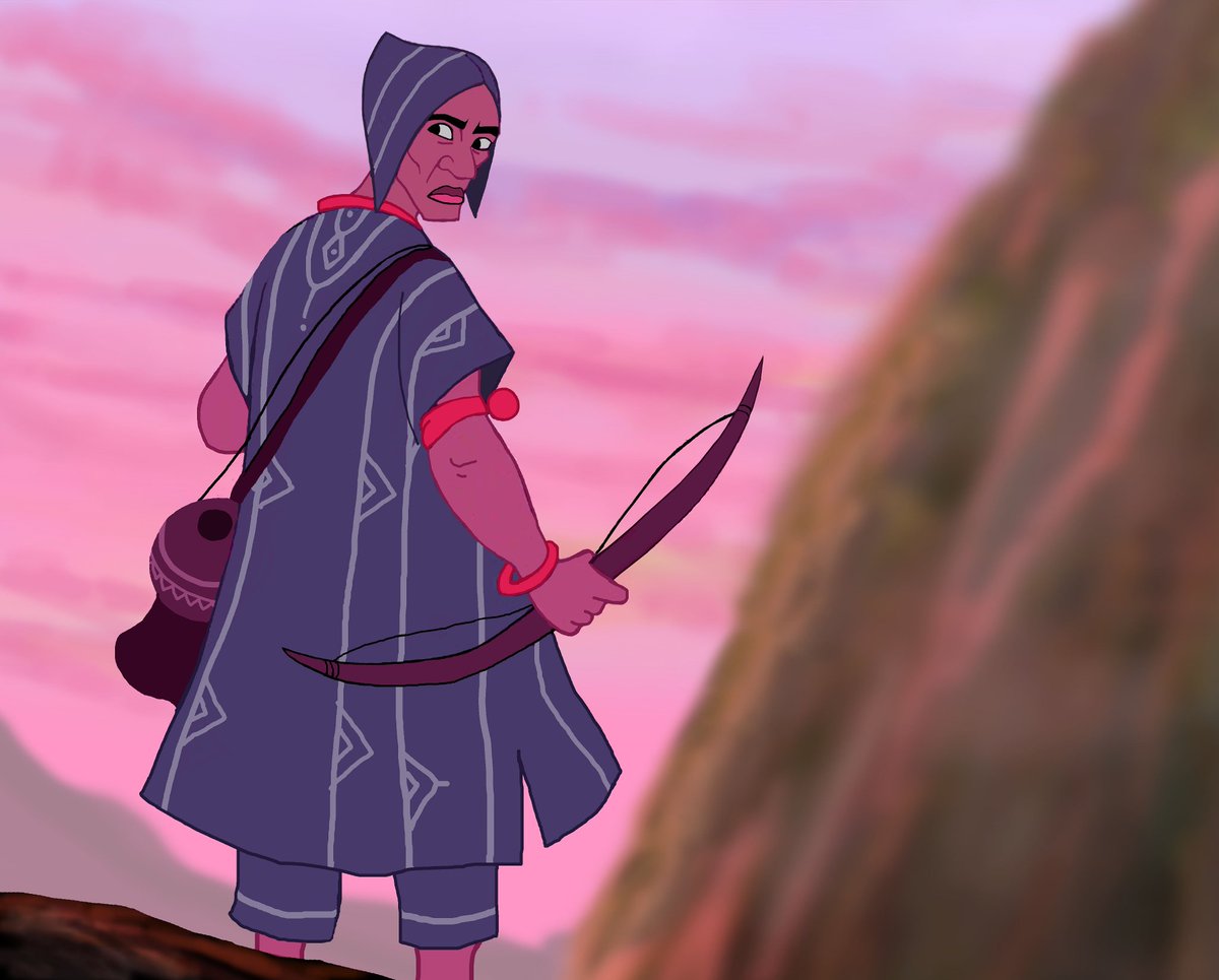 THE WANDERER
A hunter banished by the Alaafin of Oyo wanders about in the mountains and seeking for vegeance