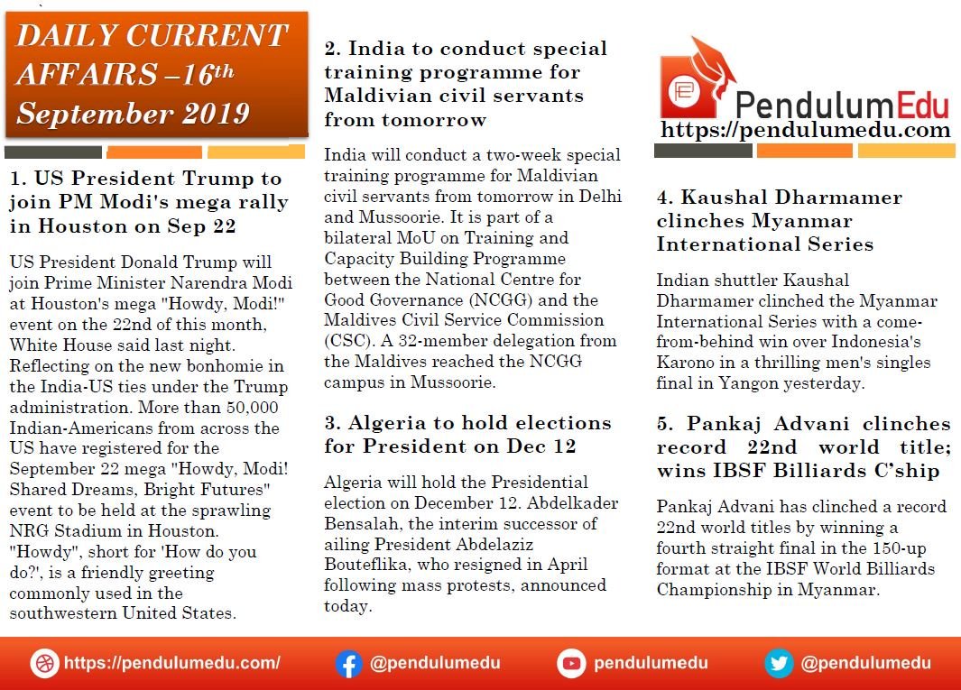 pendulumedu's tweet photo. #currentaffairs
#USPresident #Houston #Algeria #MyanmarIS #PankajAdvani #IBSF https://t.co/cNWURfFeT8