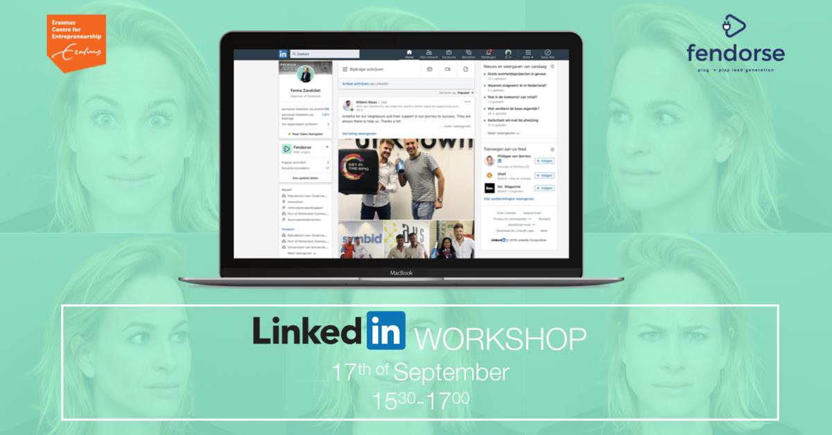 FFendorse's tweet photo. Kom jij naar onze LinkedIn workshop? 

Leer meer over social selling én hoe jij je bereik en netwerk vergroot. 

Wanneer? Dinsdag 17 september 1530-1700 
Waar? Marconistraat 16 te Rotterdam 
Kosten? Geen :) 

Aanmelden? Stuur een mailtje naar > campus@ece.nl https://t.co/P3CafWYOdW