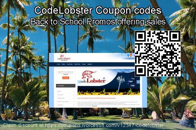 iVoicesoft's tweet image. ⭐ CodeLobster Coupon code on Back to School season offering discount, September 2019
✂ Redeem discount at ift.tt/300dbJi
#CodeLobster