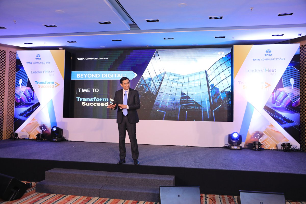 #TataComms helps businesses succeed through technology-assisted business transformation. It’s time to #TransformSucceed. <a href="/SumeetWalia_SW/">Sumeet Walia</a> addressed a gathering of India’s leading CIOs &amp; CISO at our Annual Flagship event – Leaders’ Meet 2019.