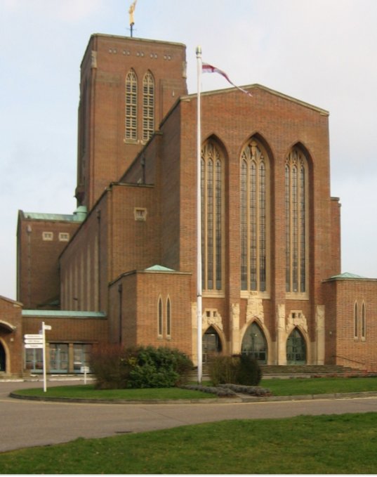 Fr Simon's Pilgrimage 
Walked from Guildford up St Martha's Hill  towards Ranmore 
Morning Sunday Eucharist at Guildford Cathedral
