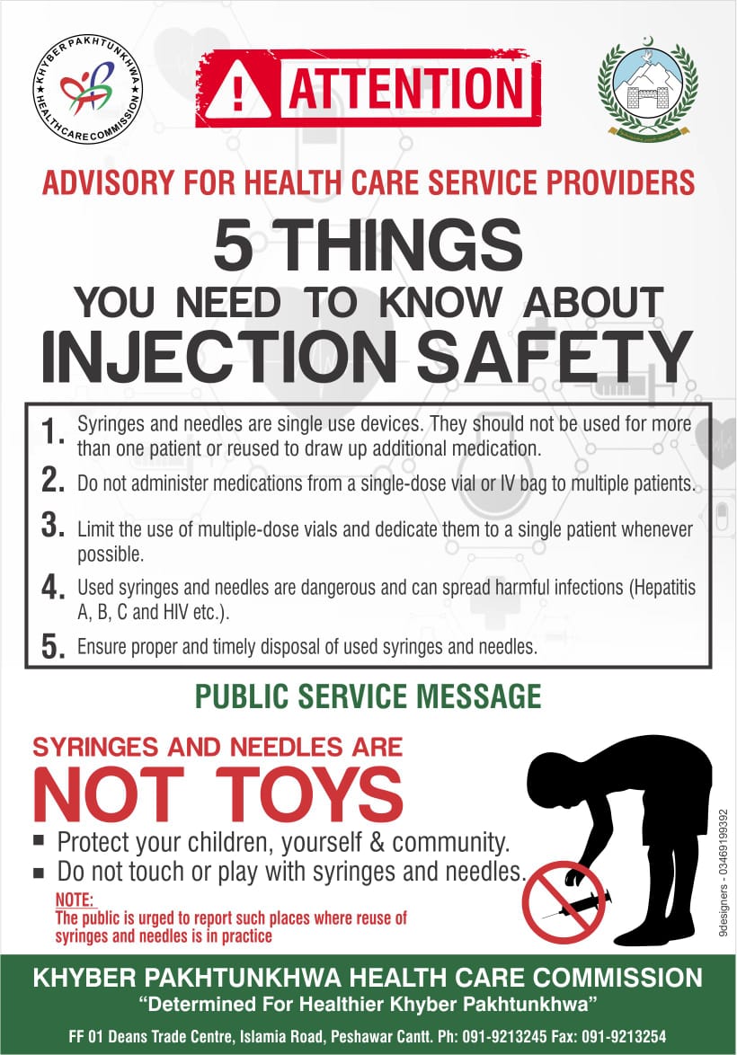 KPK_HCC's tweet photo. #OneInjection #OnePatient #OneUse
#InjectionSafety https://t.co/zGYnMVIsQV