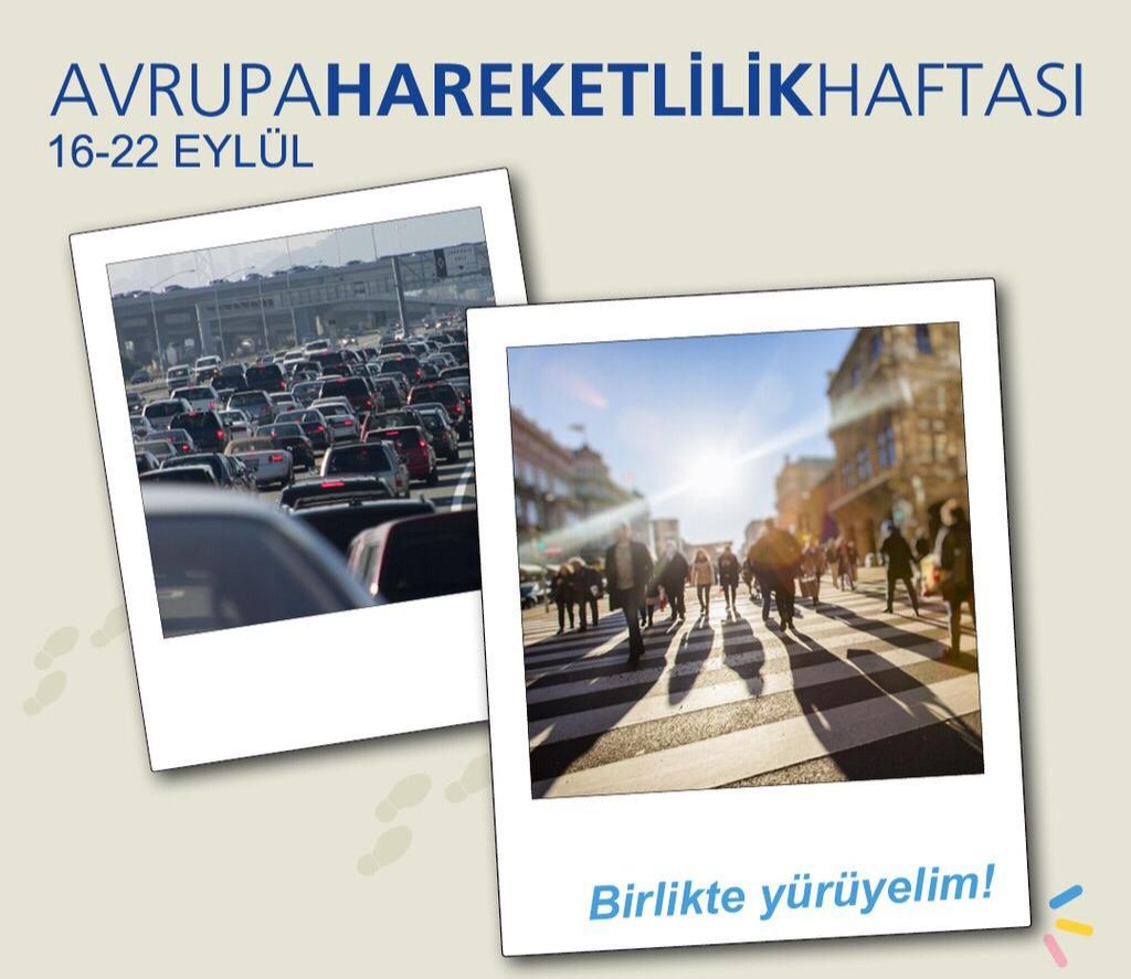 Günümüzde önlenebilir ölümlerin en önemli nedeni sigaradan sonra #Obezite 'dir.

Teması “Birlikte Yürüyelim” olan #AvrupaHareketlilikHaftası ‘nda arabanızın motorunu durdurun, bisikletinizi alın ve spor ayakkabılarınızı giyin.

“Sağlıklı Bir Yaşam İçin” hep #BirlikteYürüyelim