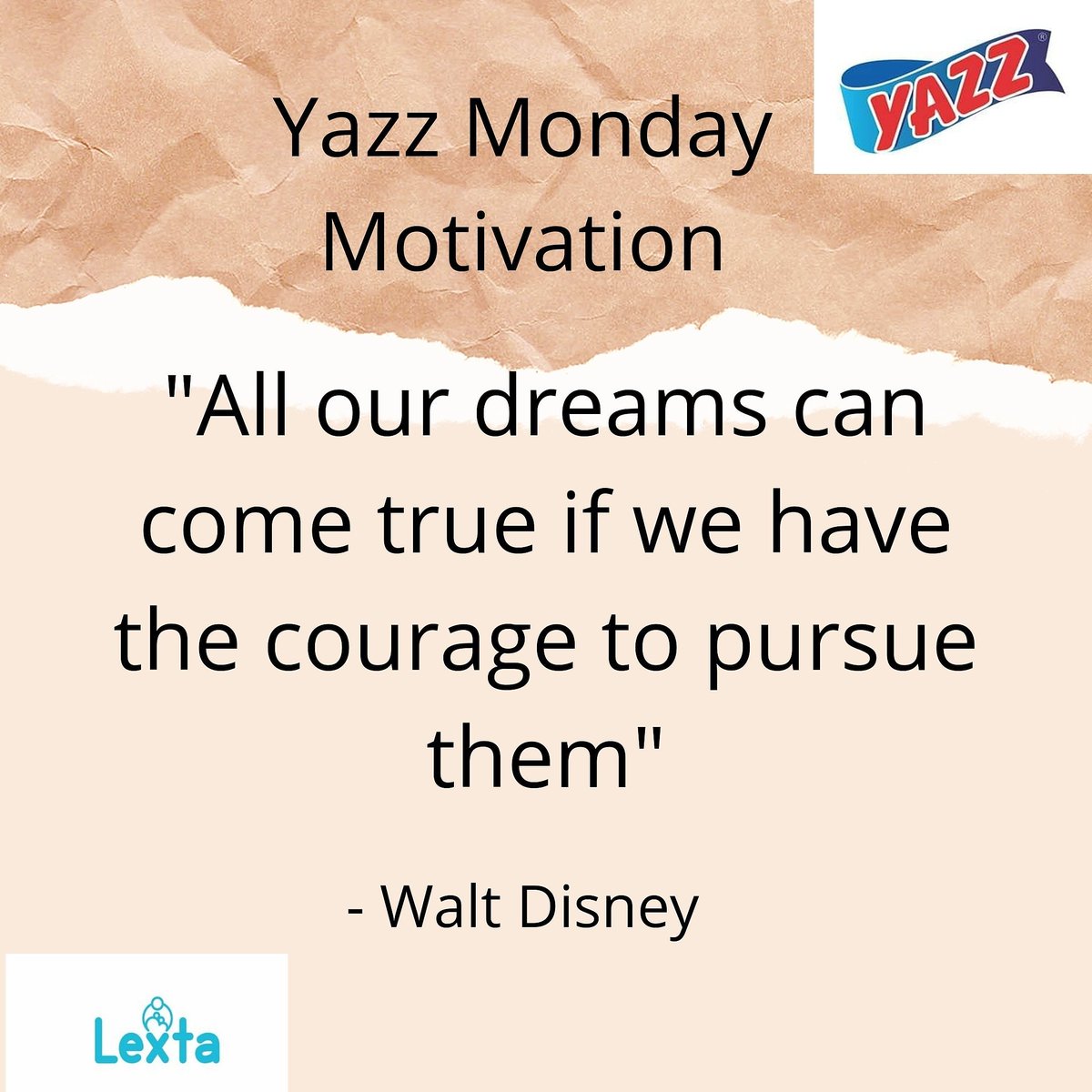 lextaghana's tweet photo. Yazz Monday Motivation
"All our dreams can come true if we have the courage to pursue them"
~ Walt Disney
#LextaGhana #LextaYazz #Lexta #Yazz #YazzProducts #YazzGhana #YazzMondayMotivation #mondaymotivation #CitiCBS #JoySMS https://t.co/yPamThAWjz