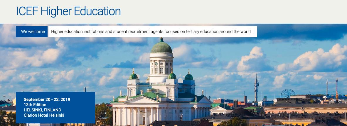 ICEFglobal's tweet photo. We can't wait for the ICEF Higher Education to kick off this Friday in Helsinki 🇫🇮 A big thank you to our sponsors: @StGeorgesU and @LSBU. For more info about the event, please visit https://t.co/HJmQuM8cby. #ICEF19 #highereducation #intled https://t.co/L1n0SDJauo