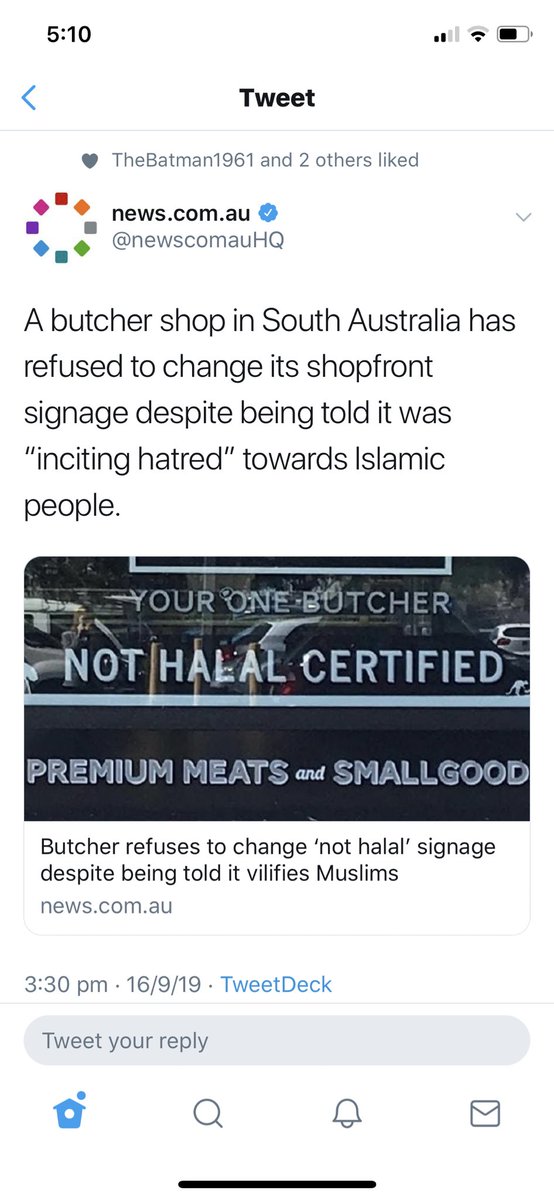 If I was in SA, I’d make sure I supported this butcher. Get around him people and support him. Fuck the Muslims. No other religion gets to be as ‘upset’ at so many issues as this race of people do, in our bloody country.