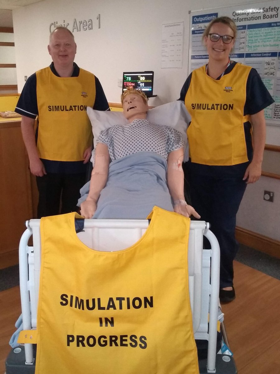 Healthcare Simulation Week 2019 starts today! #HcSimWeek19 and <a href="/HcSimWeek/">Healthcare Simulation Week 2024</a>
We will be in the Dolphin Restaurant today 12-2pm to talk about how simulation could be used in your team. Come and say hello to #SimManTerry 
<a href="/Poole_Hospital/">Poole Hospital</a>