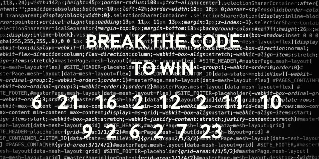 TweetsbyMSP's tweet photo. BREAK THE CODE! We’re celebrating #NationalCodingWeek with @Bruntwood_UK @circlesquaremcr @innobham All you need to do is visit https://t.co/opBkSTg2zY to find the code chart and you could win 4 tickets to @thelowry. Retweet this post with your answer for a chance to win! https://t.co/2VL1tH38QZ