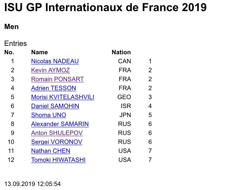 Francophilie3's tweet photo. #GPFigure #GPシリーズ フランス🇫🇷大会
男子 @tessonadrien 🇫🇷がエントリー‼️😆💓
フランス🇫🇷ナショナル３位、優美な演技が魅力のスケーター😉💗初めてじかに演技を観るのが楽しみです😊💞
Allez,Adrien💪🏼👏😆💞
#figureskate #internationaldefrance #フィギュアスケート #AdrienTesson https://t.co/xcnsWXsiUt