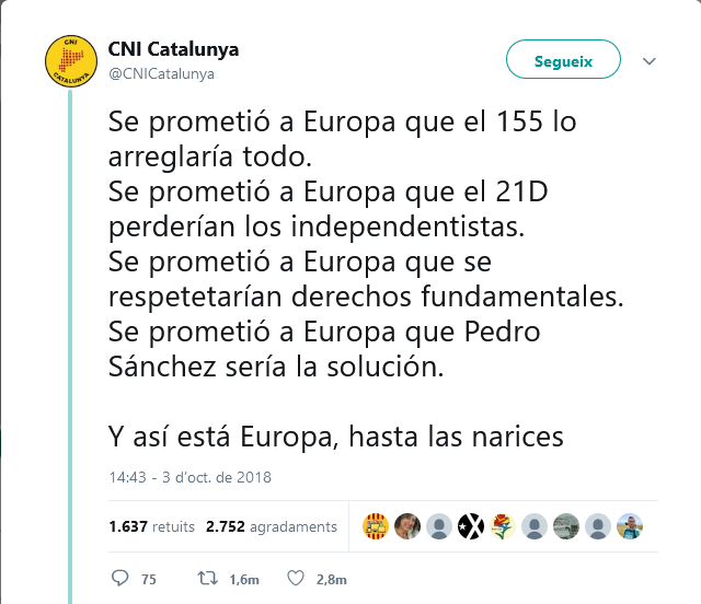 OvellesNegres's tweet photo. Però li va sortir fatal... res d'allò que havia predit va passar. I la gent que només vol escoltar bones notícies i promeses del "tot anirà bé" va començar a qüestionar-lo. Per tant, va haver de redefinir el discurs cap a la victimització https://t.co/NtaFyKoaJg