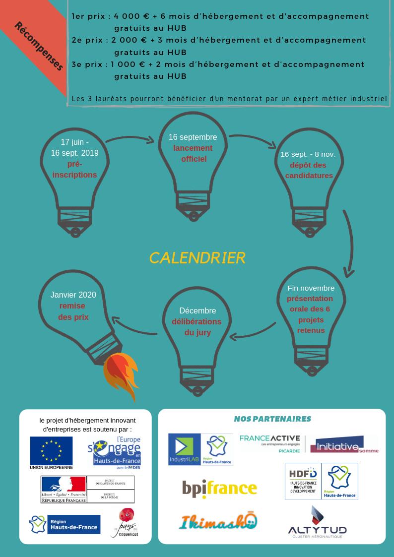 Aujourd'hui nous lançons le Concours Innovation autour de l'Industrie du futur en lien avec la pépinière d'entreprises Le HUB d'Albert-Méaulte !! Récompenses financières et hébergement gratuit à la clé. Bon courage à tous les candidats ! #innovation #entrepreneuriat