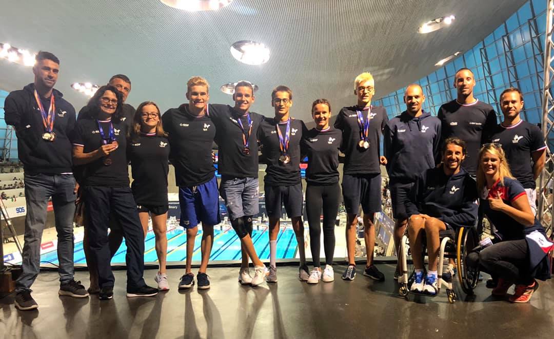 CoeurHandisport's tweet photo. 🏊#Natation🏊 Championnats du monde
📅 09 au 15/09 📍 Londres #GrandeBretagne 🇬🇧

La #France 🇫🇷 remporte 9 médailles
Laurent Chardard🥈🥉
Ugo Didier🥈🥉
Alex Portal🥈🥉
Claire Supiot🥉🥉
@TCurin🥉

#Sport #Paralympique #Handicap @alainbernard @StraviusJs @BonnetCha @YannickAgnel https://t.co/BwyH0hGYmI