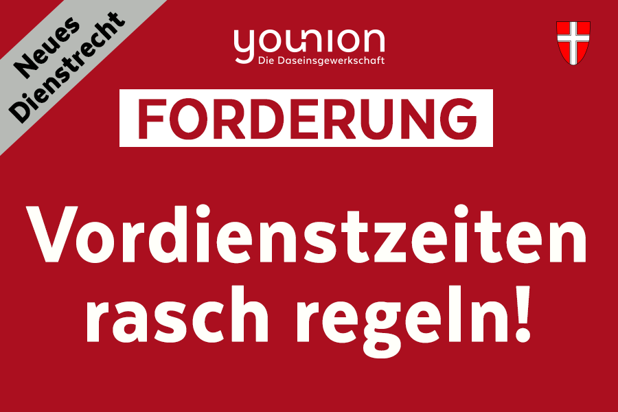 younion_at's tweet photo. Bis kommenden November muss die neue Regelung der Vordienstzeiten für MitarbeiterInnen der Stadt Wien zum Gesetz werden, fordert younion _ Die Daseinsgewerkschaft. Mehr Informationen: https://t.co/44M3XtStTs https://t.co/UZyZP8hPmZ