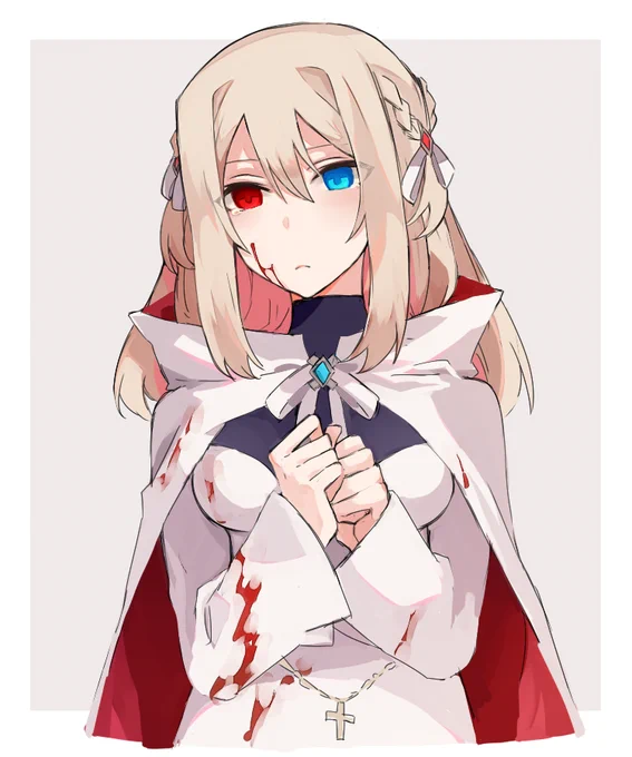 落ち込むヴァンパイアハンターちゃん 