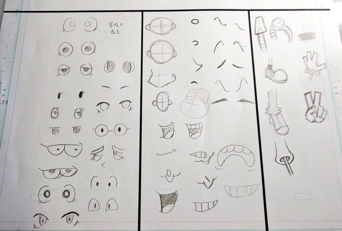 神谷流のカートゥン調描き方表作った??
原稿でモブとか描く時これみながらだと楽に描ける?✨

#カートゥーン調
#漫画家志望さんと繋がりたい 