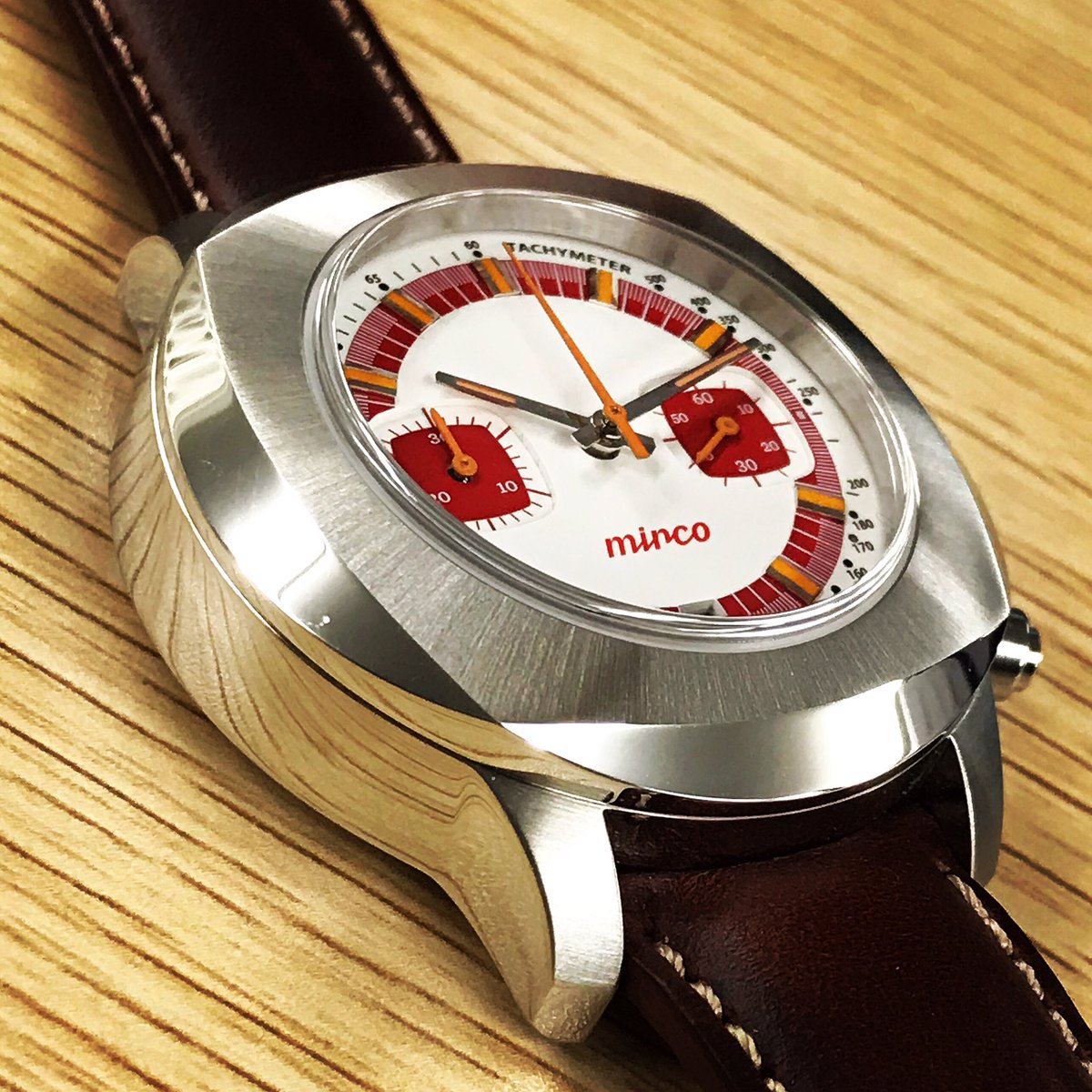 mircowatch's tweet photo. この角度が一番格好よく好きです。

#mirco #mircowatch #T202010 #watch #automatic #chronograph #baselworld #madeinjapan #mechanicalwatch #japan #ミルコ #腕時計 #機械式腕時計 #時計 #メイドインジャパン #群馬県 #沼田市 #日本 #大宮 #さいたま #さいたま市 https://t.co/GSdlisHbqy
