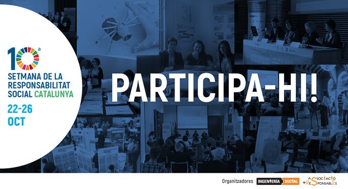 SetmanaRSC's tweet photo. 📢Encara ets a temps!
📌Fes visible el teu esforç #RSC i participa al concurs per a empreses de la Setmana de la Responsabilitat Social 2019: 'Comparteix l'impacte de la teva RSC'
✍Consulta les bases i inscriu-te!: https://t.co/F4BAVLkZYB
#SetmanaRSC #ComparteixRSC https://t.co/AS3bo7GLJ8