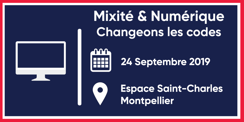 Digital113_'s tweet photo. [🙋‍♂️🙋MIXITÉ &amp; NUMÉRIQUE] Journée métiers du #Numérique pour les Lycéens et les Femmes en #reconversion pro.
#changeonslescodes 
INSCRIPTIONS👉https://t.co/ST4ps4KE2u
@acmontpellier @EpitechMontpel @MontpellierEmma @FACEHerault 
@Amue_Com @Simplon_Occ #CIDFF34 https://t.co/xl0JtifAN8