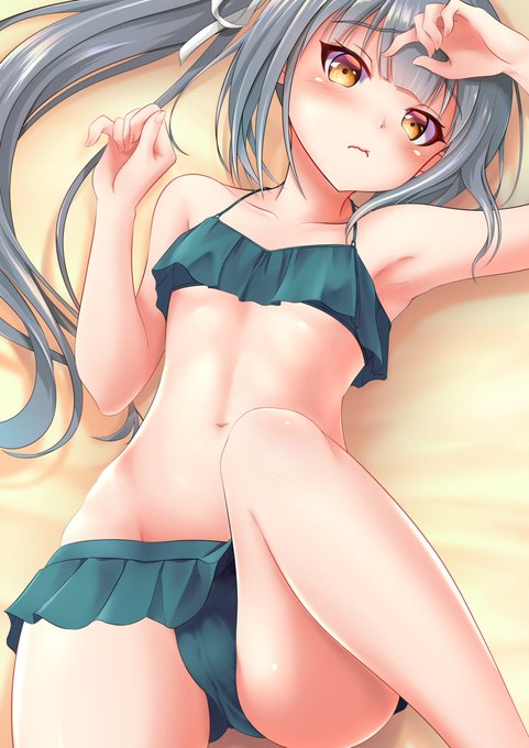 水着霞 #艦隊これくしょん #艦これ #霞 https://t.co/xKGLPDefb4 